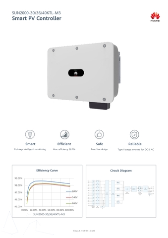 Inverter hoà lưới Huawei SUN2000-40KTL-M3- 3 pha